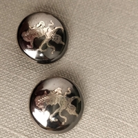 sølv øreklips asiatisk danser vintage øreringe genbrugs smykke.